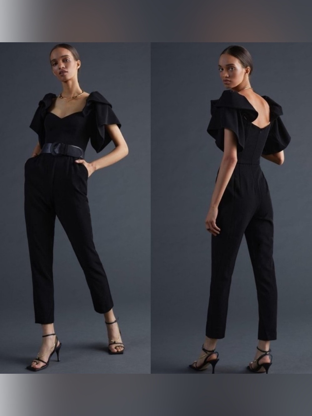 Anthropologie Boskemper Lilian Jumpsuit in Noir Black